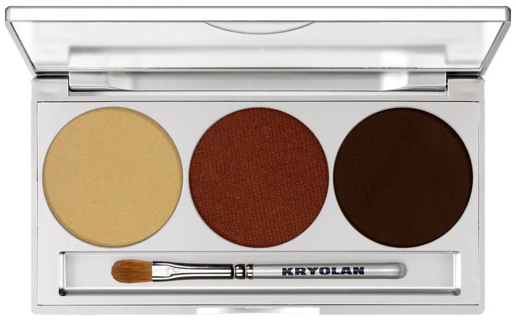 Kryolan Eye Shadow Palette - Smokey Collection Trio Set magnetisch