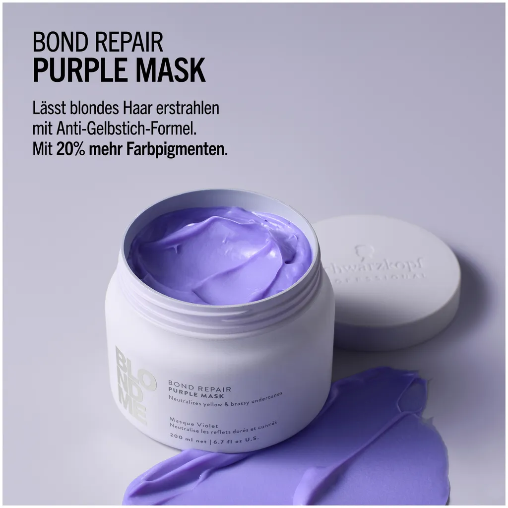 Schwarzkopf Blondme Bond Repair Purple Mask