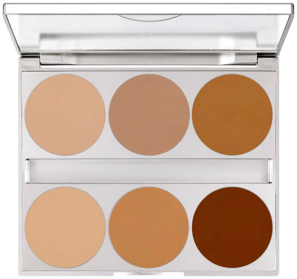 Kryolan Dual Finish Palette 6 Farben