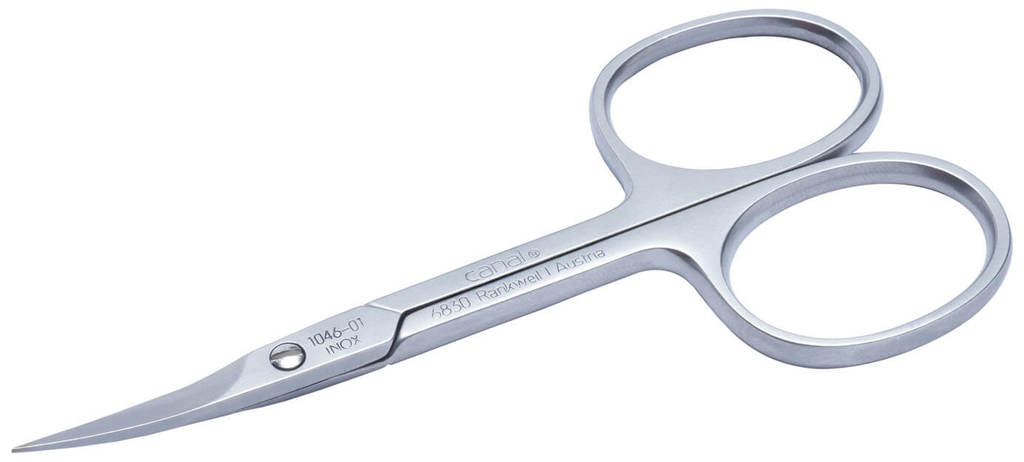 Canal Nagel- und Hautschere gebogen 9cm