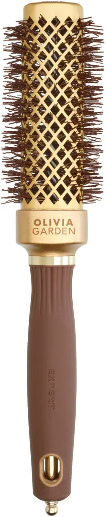 Olivia Garden Expert Blowout Straight mit gewellten Borsten Gold & Braun