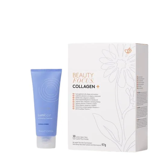 Nu Skin Beauty Focus Collagen+ und ageLOC LumiSpa Activating Face Cleanser