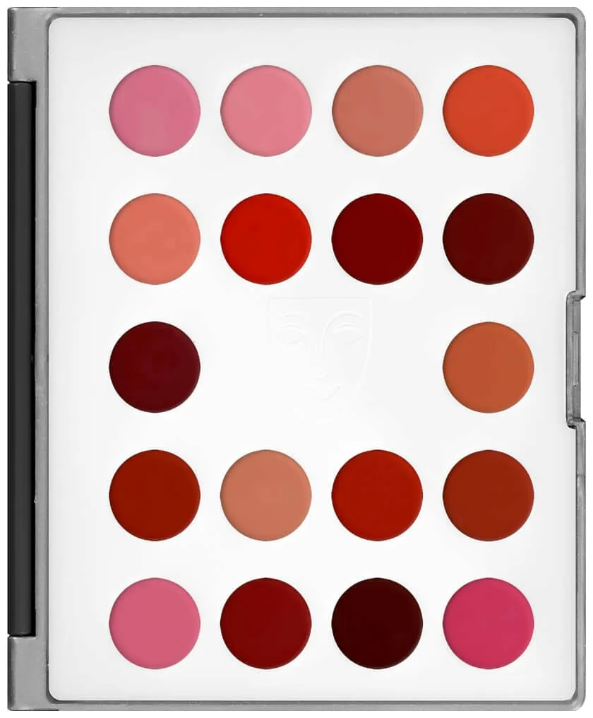 Kryolan Lip Rouge Mini-Palette 18 Farben