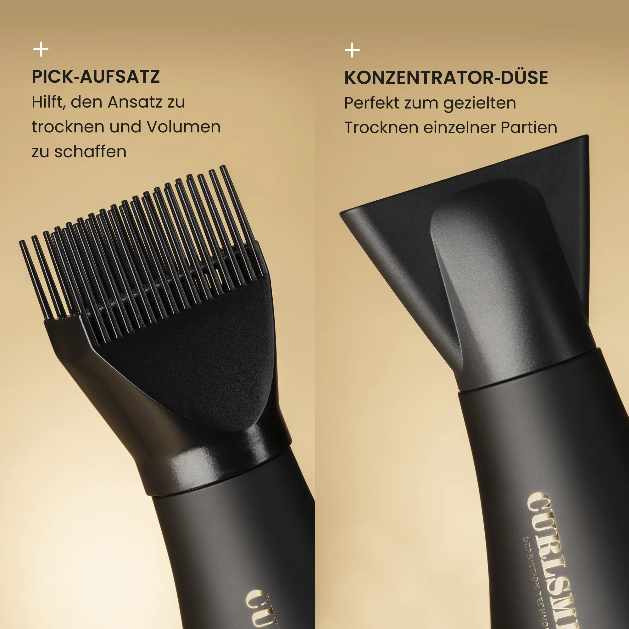 Hot Tools Curlsmith Travel Defrizzion Haartrockner mit  XL-Diffusor