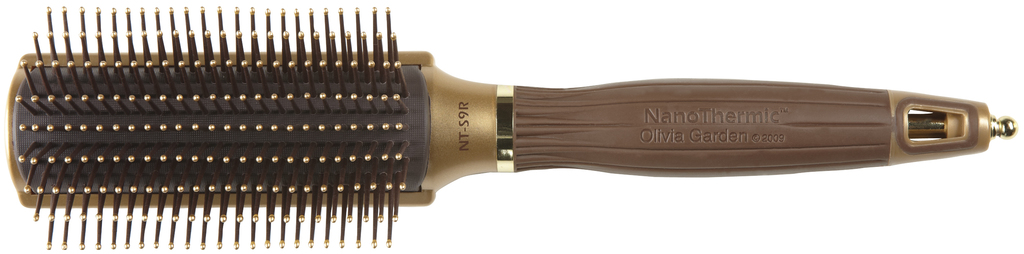 Olivia Garden Expert Style Control mit Nylonborsten Gold & Braun