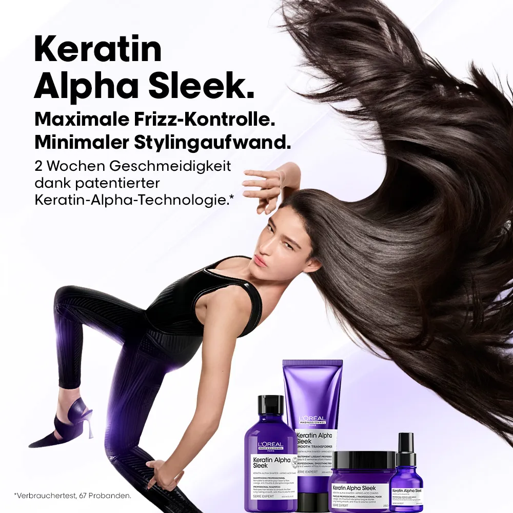 Loreal Keratin Alpha Sleek Linienbanner Mobile