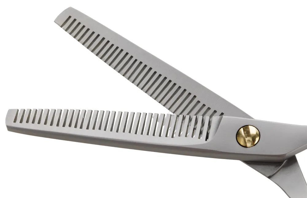 Xanitalia Iwasaki Easy Offset Haarschneidescheren 5.5” Effilierschere mit 32 Doppelzähnen