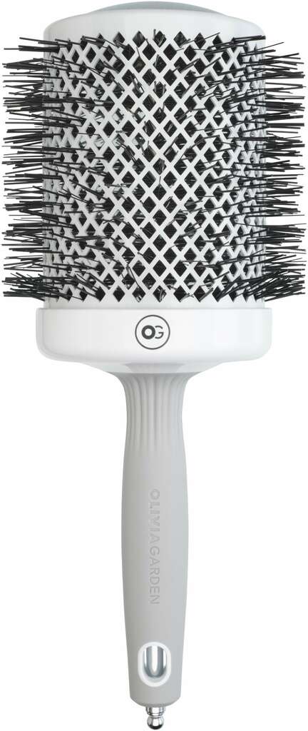 Olivia Garden Expert Blowout Shine Rundbürste Weiß & Grau