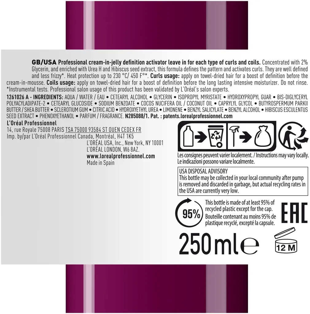 L'Oréal Serie Expert Curl Expression Definition Activator Leave-In