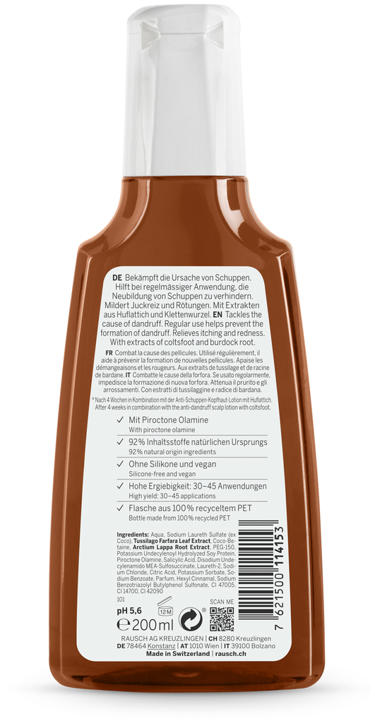 Rausch Anti-Schuppen Shampoo mit Huflattich