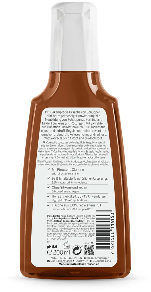 Rausch Anti-Schuppen Shampoo mit Huflattich