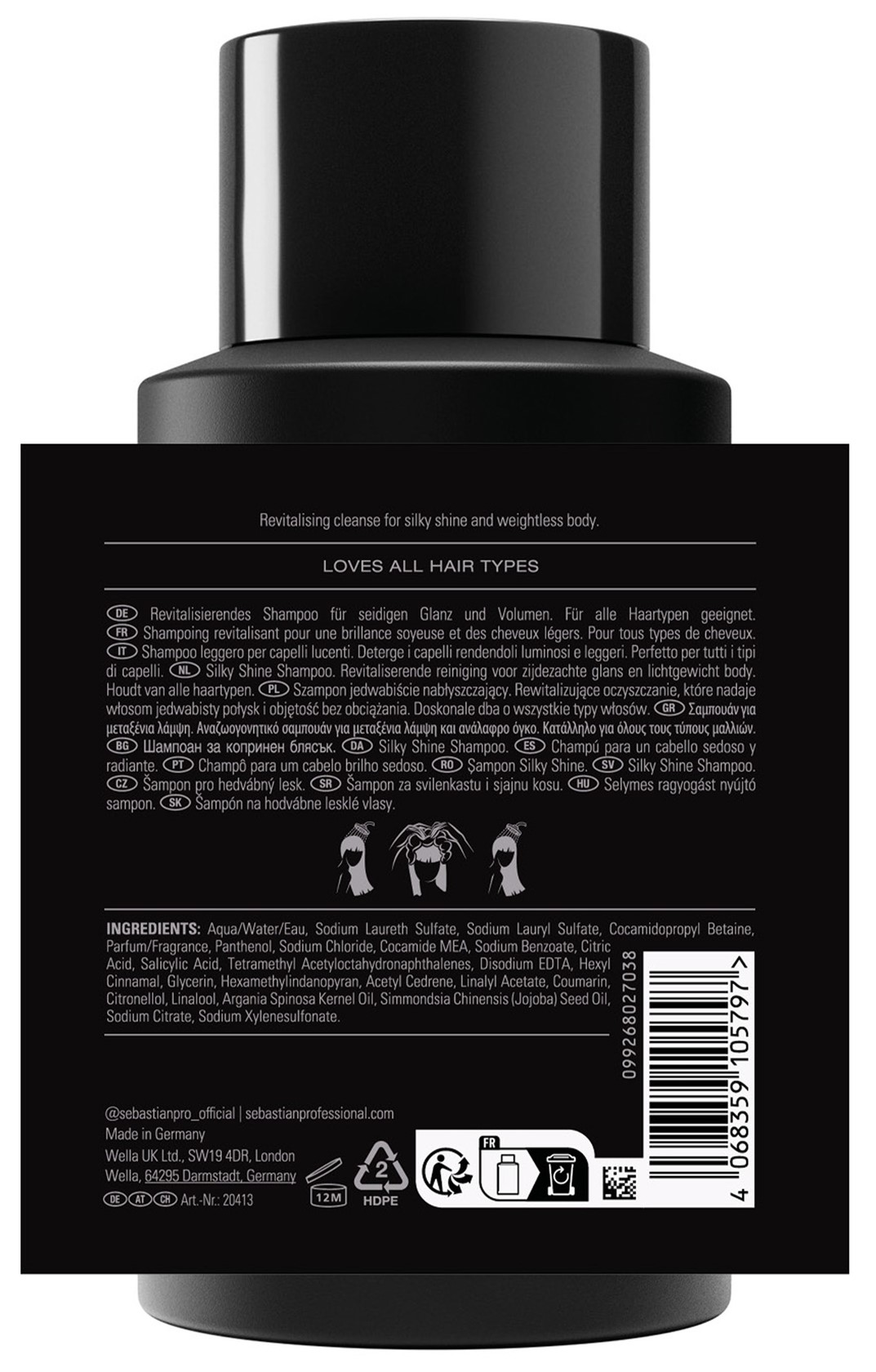 Sebastian Dark Oil Silky Shine Shampoo