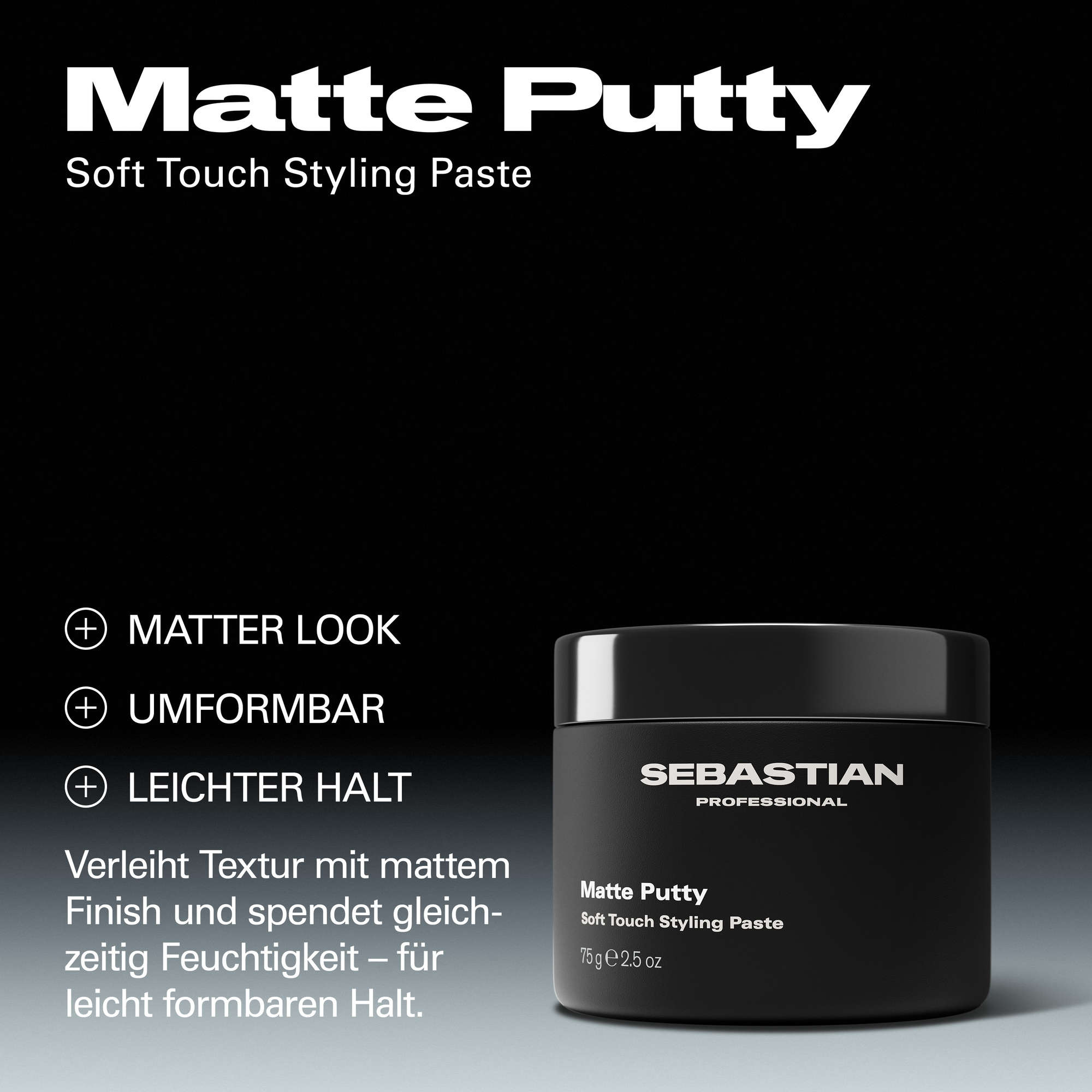 Sebastian Matte Putty Soft Touch Styling Paste