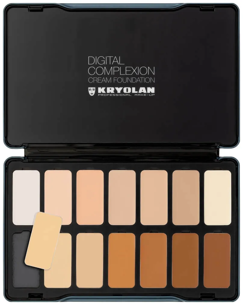 Kryolan Digital Complexion Cream Foundation Palette 14 Farben
