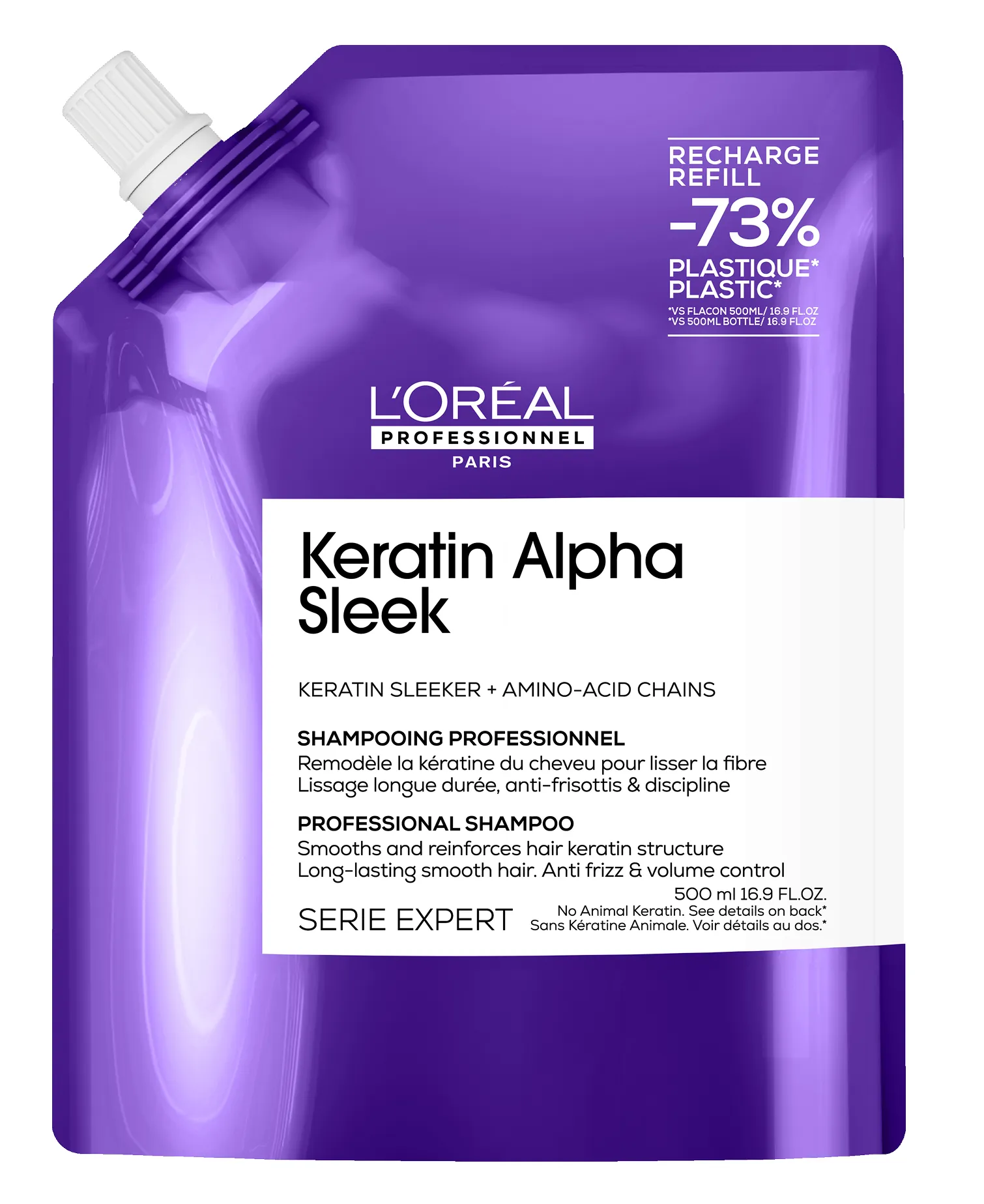 L'Oréal Professionnel Keratin Alpha Sleek Shampoo Refill