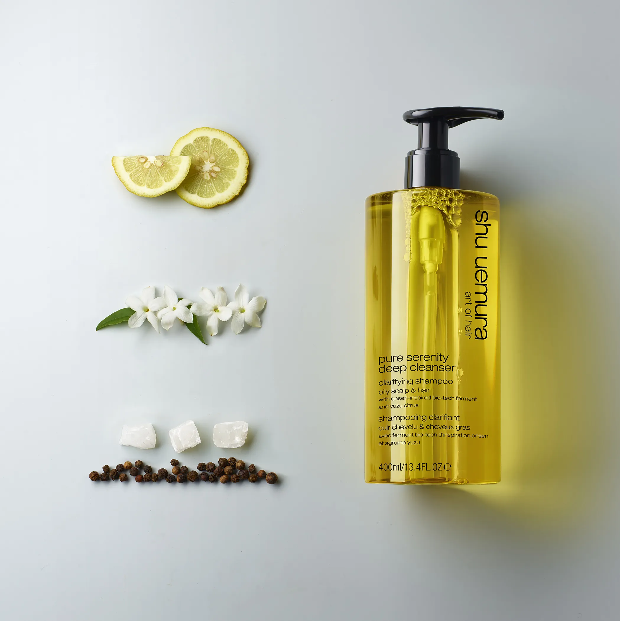Shu Uemura Pure Serenity Deep Cleanser mit Inhaltsstoffen