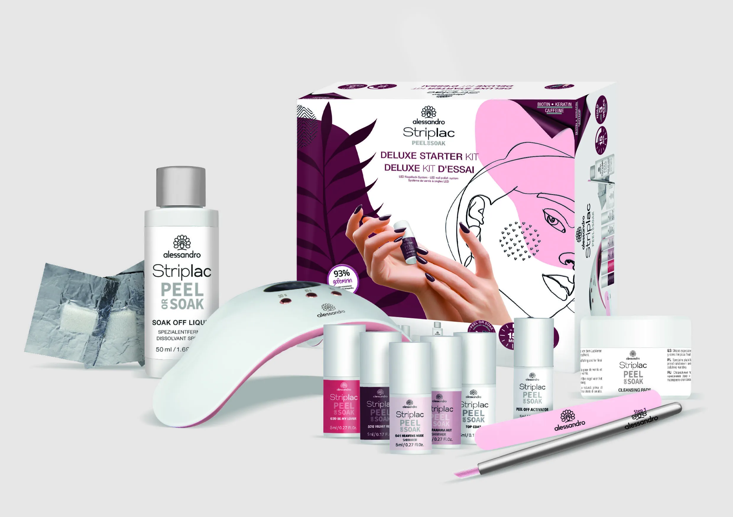 Alessandro Striplac Peel Or Soak Deluxe Starter Kit