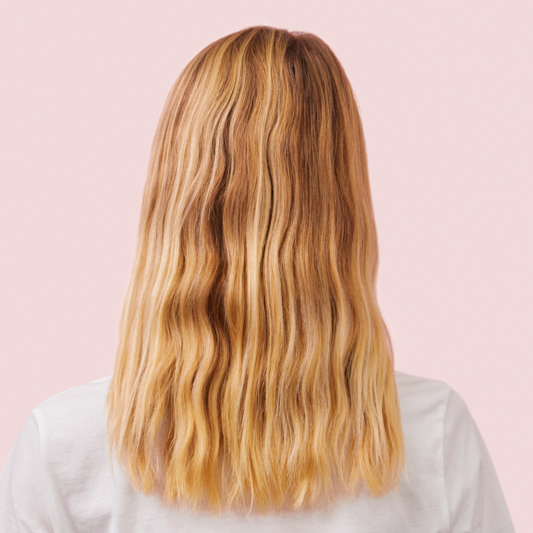 Blondierte Haare vor dem Glossing