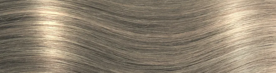 SHE Echthaarsträhne Dunkel-Asch-Grau-Blond Farbe 103